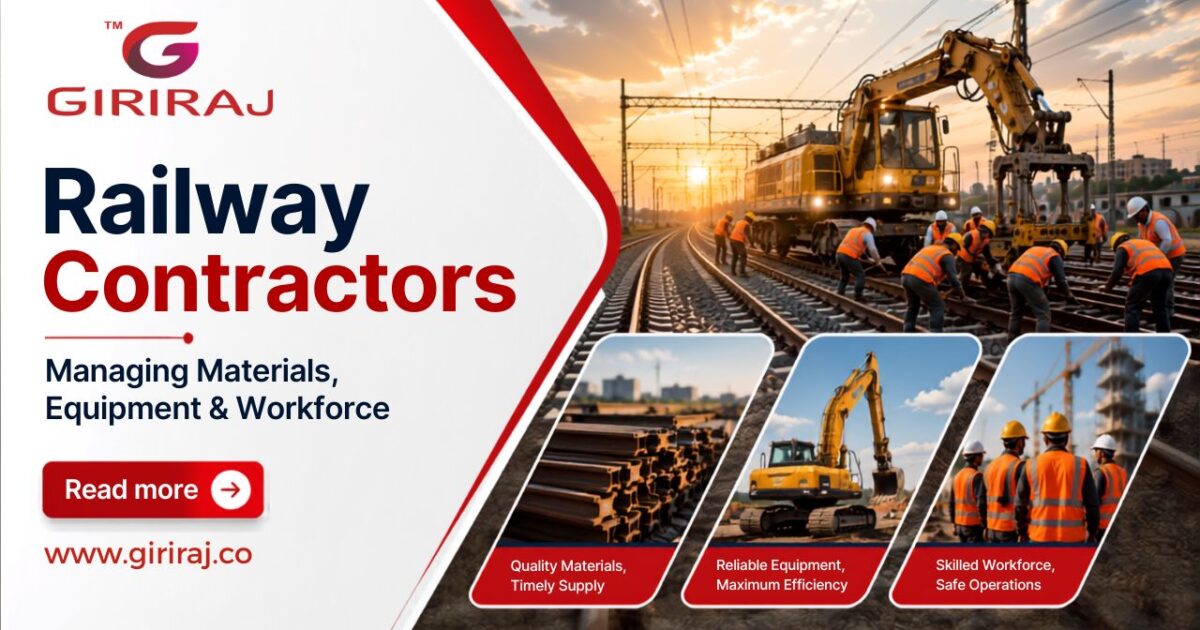 How Railway Contractors Manage Materials, Equipment, and Workforce Across Large Project Sites