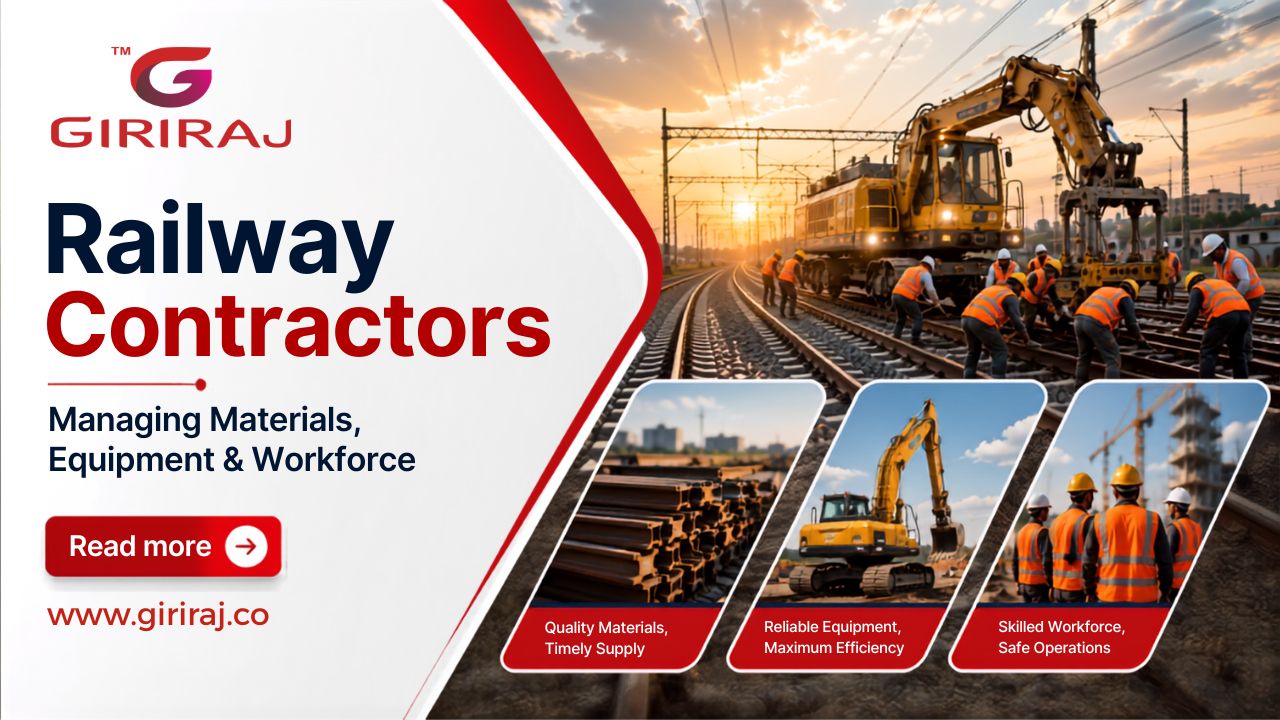 How Railway Contractors Manage Materials, Equipment, and Workforce Across Large Project Sites