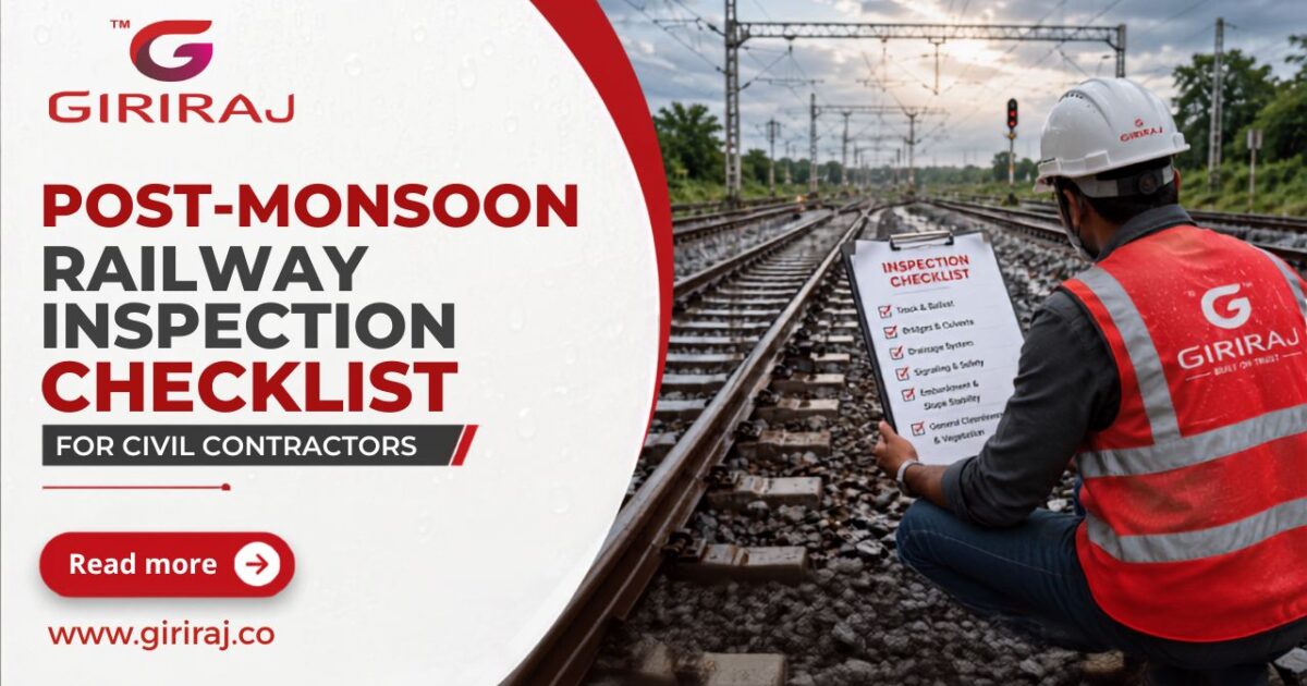 Post-Monsoon Railway Infrastructure Inspection Checklist for Civil Contractors