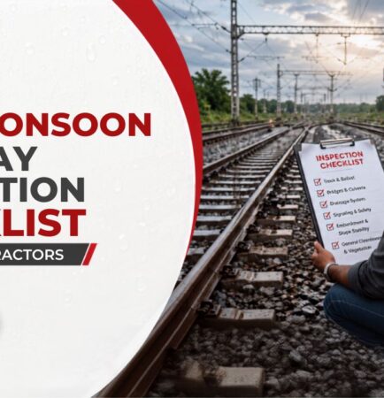 Post-Monsoon Railway Infrastructure Inspection Checklist for Civil Contractors