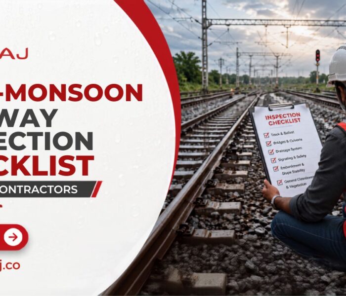 Post-Monsoon Railway Infrastructure Inspection Checklist for Civil Contractors