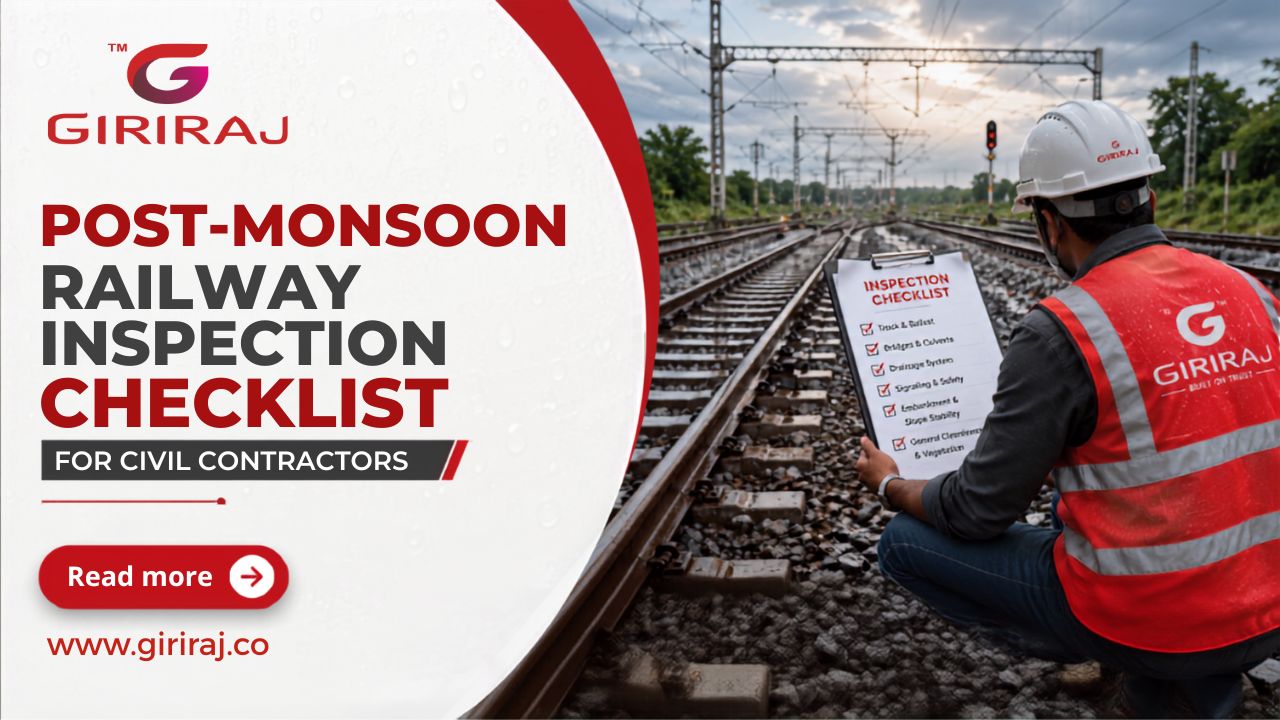 Post-Monsoon Railway Infrastructure Inspection Checklist for Civil Contractors